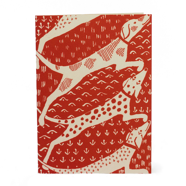 Cambridge Imprint Card Dogs coral