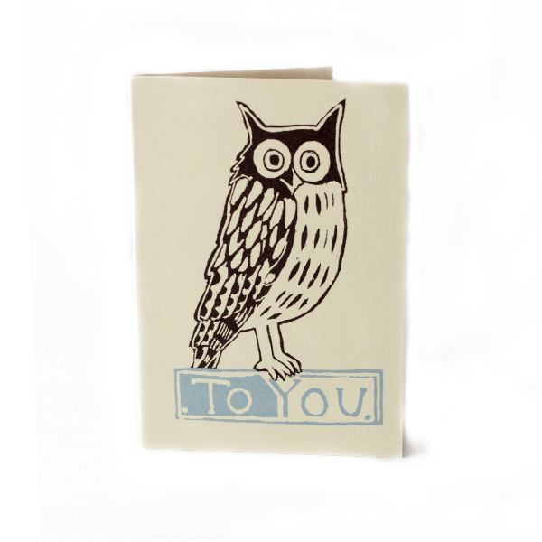 Cambridge Imprint Small Card To You Owl