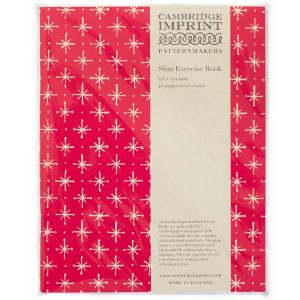 Cambridge Imprint Slim Exercise Book Large Stars Magenta