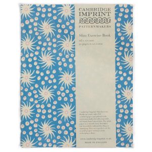 Cambridge Imprint Slim Exercise Book in Milky Way Blue and Old Red