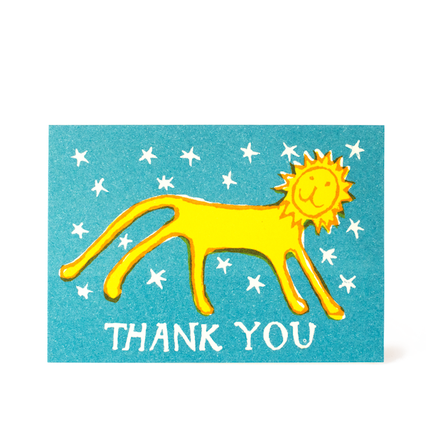 Cambridge Imprint Small Card Thank You Little Lion