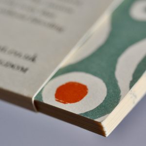 Patterned Lined Pocket Notebook By Cambridge Imprint (Persephone Teal and Burnt Orange)