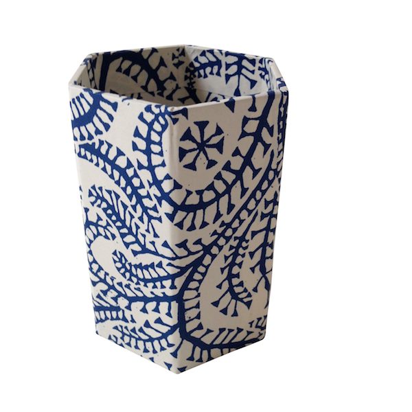 Cambridge Imprint Seaweed Paisley Pencil Pot