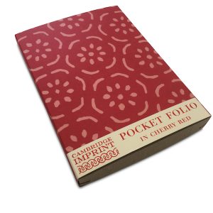 Cambridge Imprint Red Pocket Folio