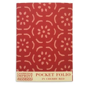 Cambridge Imprint Red Pocket Folio