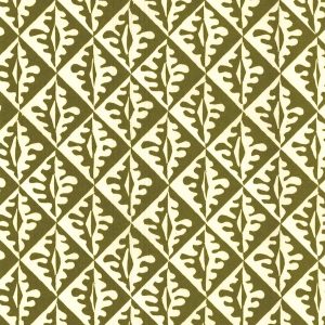 Cambridge Imprint Oak Leaves Patterned Paper in Sap Green