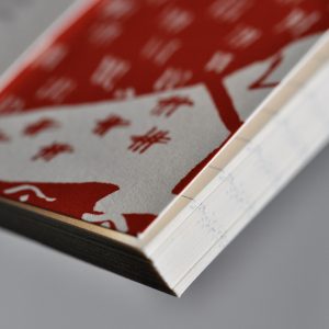 Detail of Square Notebook with Lined Paper by Cambridge Imprint