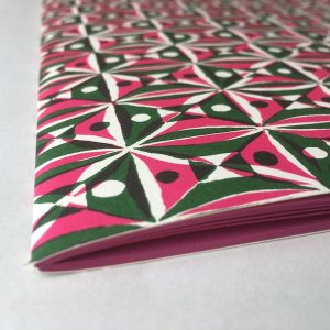 Cambridge Imprint Patterned Scrapbook Kaleidoscope Pink and Green