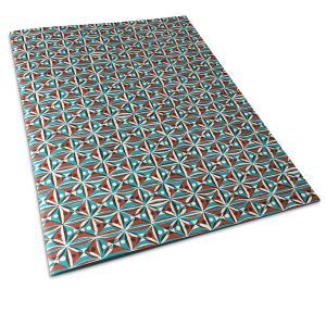 Cambridge Imprint Patterned Scrapbook Kaleidoscope Brown and Turquoise