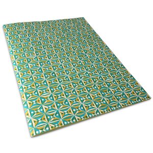 Cambridge Imprint Patterned Scrapbook Kaleidoscope Yellow and Turquoise