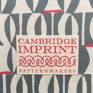 Cambridge Imprint Patterned Portfolio covered in Kettle’s Yard paper – detail