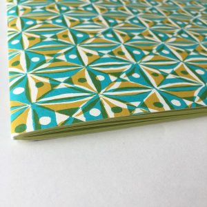 Cambridge Imprint Patterned Scrapbook Kaleidoscope Yellow and Turquoise