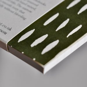 Detail of Square Notebook with Lined Paper by Cambridge Imprint