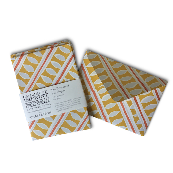 Packet Of Ten Patterned Envelopes Charleston Stripe Cambridge Imprint