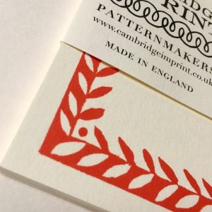 Cambridge Imprint Blank Cards with Patterned Border