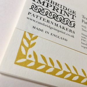 Cambridge Imprint Blank Cards with Patterned Border