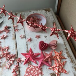 Cambridge Imprint Origami Star Garland