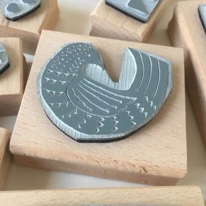 Cambridge Imprint Bird Printing Block