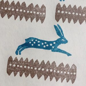 Cambridge Imprint Leaping Hare Printing Block