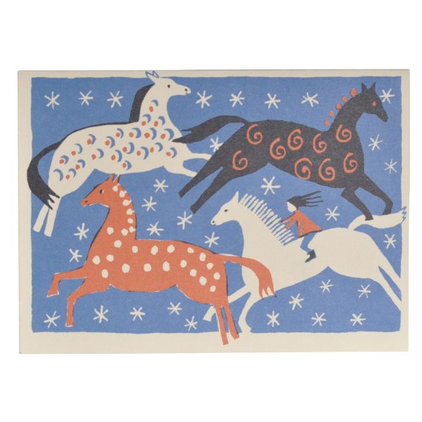 Four Horses card by Cambridge Imprint