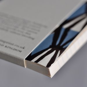 Detail of Square Notebook with Lined Paper by Cambridge Imprint