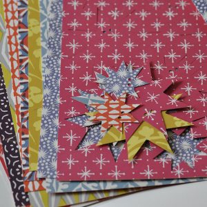 Press-out patterned card stars by Cambridge Imprint