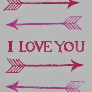 Love's Arrow Printing Block by Cambridge Imprint