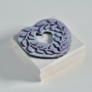 Heart Wreath Printing block by Cambridge Imprint