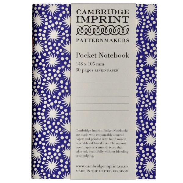 Patterned Lined Pocket Notebook By Cambridge Imprint (Animalcules Twilight)