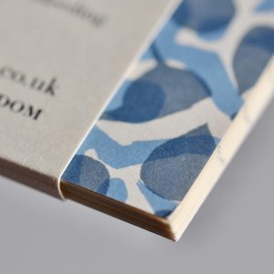 Patterned Lined Pocket Notebook By Cambridge Imprint (Dappled Blue)