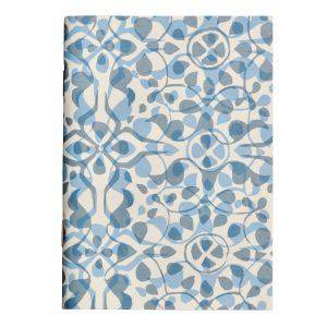 Patterned Lined Pocket Notebook By Cambridge Imprint (Dappled Blue)