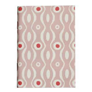 Patterned Lined Pocket Notebook By Cambridge Imprint (Persephone Pink and Raspberry)