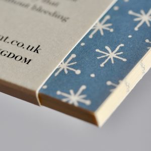 Patterned Lined Pocket Notebook By Cambridge Imprint (Little Stars Faded Denim)