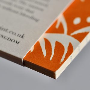 Patterned Lined Pocket Notebook By Cambridge Imprint (Wave Blood Orange)