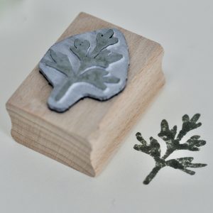 Frond printing block by Cambridge Imprint