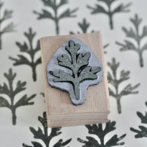 Frond printing block by Cambridge Imprint