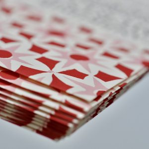 Alhambra Red and Pink Patterned Envelopes