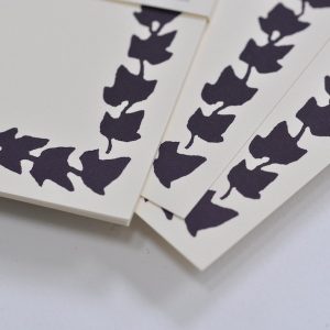 Large Blank Card with Ivy Border - detail