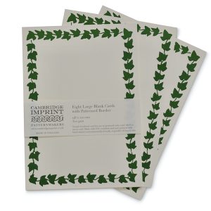 Large Plain Card with Ivy Border