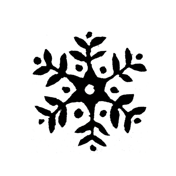 Folk Art Snowflake stamp by Cambridge Imprint