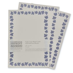 Large Blank Cards with an Ivy Border by Cambridge Imprint