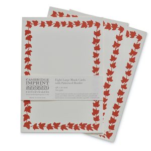 Large Plain Cards with an Ivy Border by Cambridge Imprint