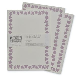 Large Blank Cards with an Ivy Border by Cambridge Imprint