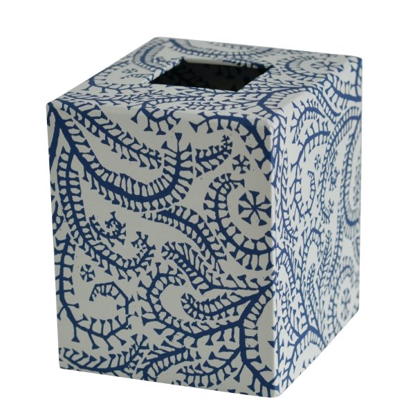 Tissue Box covered in patterned paper by Cambridge Imprint