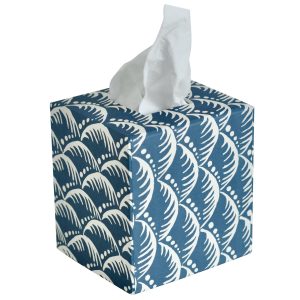 Tissue Box covered in patterned paper by Cambridge Imprint