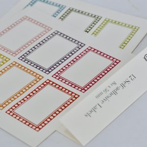 Cambridge Imprint Labels with patterned border