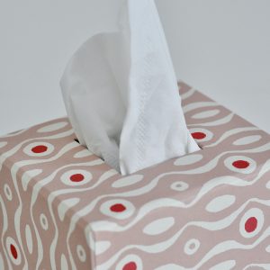 Tissue Box covered in patterned paper by Cambridge Imprint