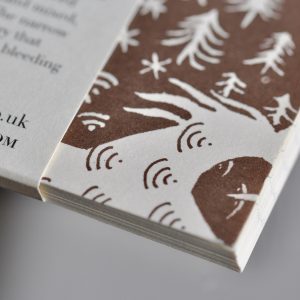 Detail of Square Notebook with Lined Paper by Cambridge Imprint