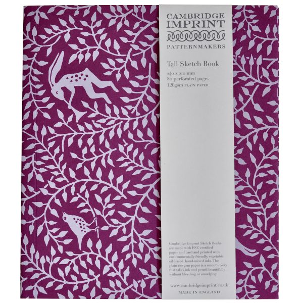 Tall Patterned Softback Sketchbook by Cambridge Imprint