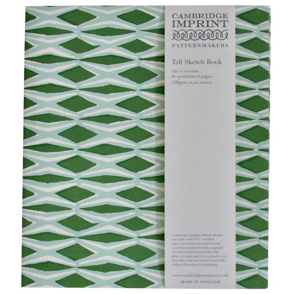 Tall Patterned Softback Sketchbook by Cambridge Imprint